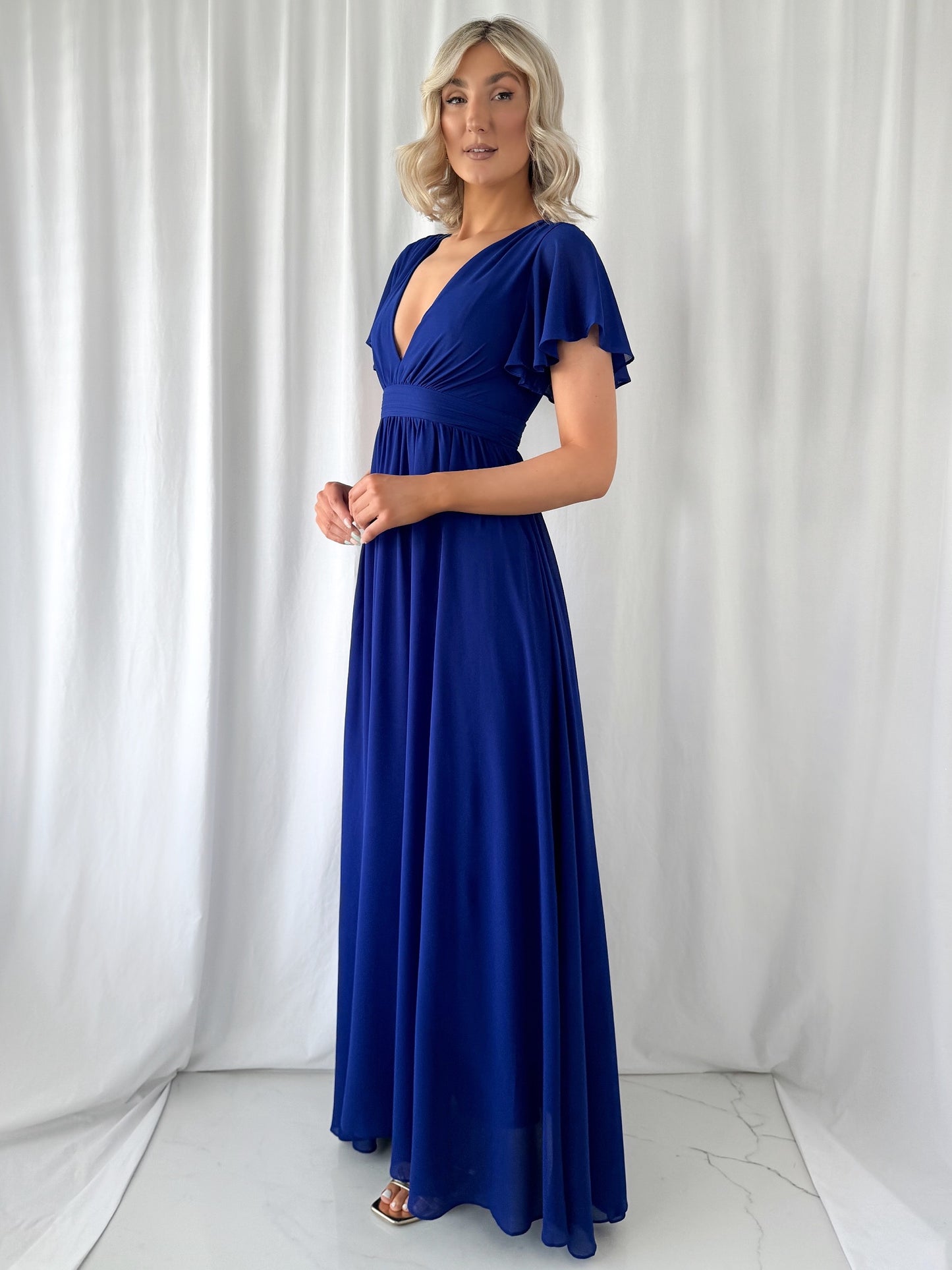 Tacha Maxi Dress - Cobalt