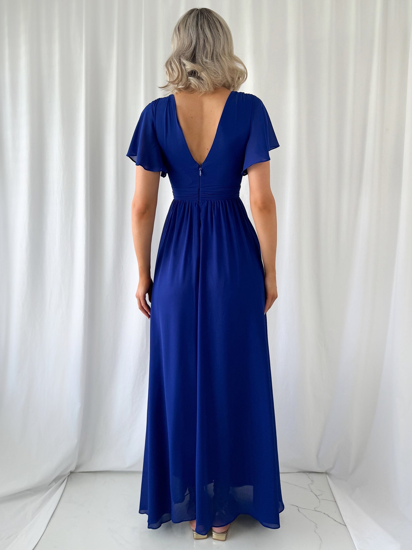 Tacha Maxi Dress - Cobalt