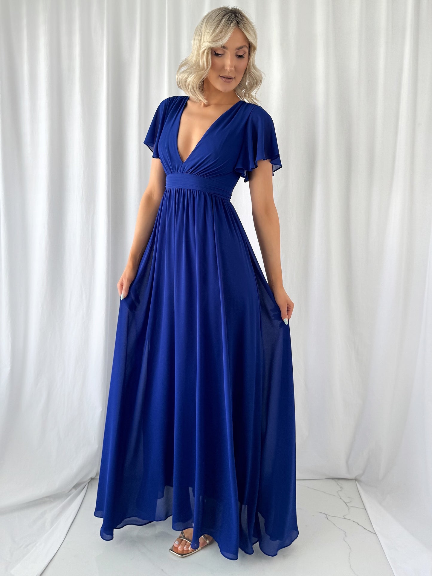 Tacha Maxi Dress - Cobalt