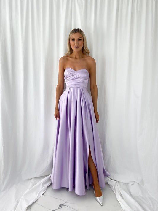 Teresa Off The Shoulder Maxi Dress - Lilac