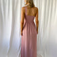 Tracy One Shoulder Draped Top Maxi Dress - Rose