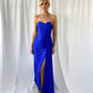 Agathe Off The Shoulder Maxi Dress - Royal Blue