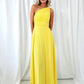 Tracy One Shoulder Draped Top Maxi Dress - Yellow