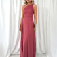 Tracy One Shoulder Draped Top Maxi Dress - Rose Indie