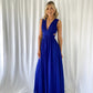 Edina Cut Out Maxi Dress - Royal Blue