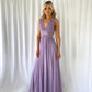 Edina Cut Out Maxi Dress - Lavender