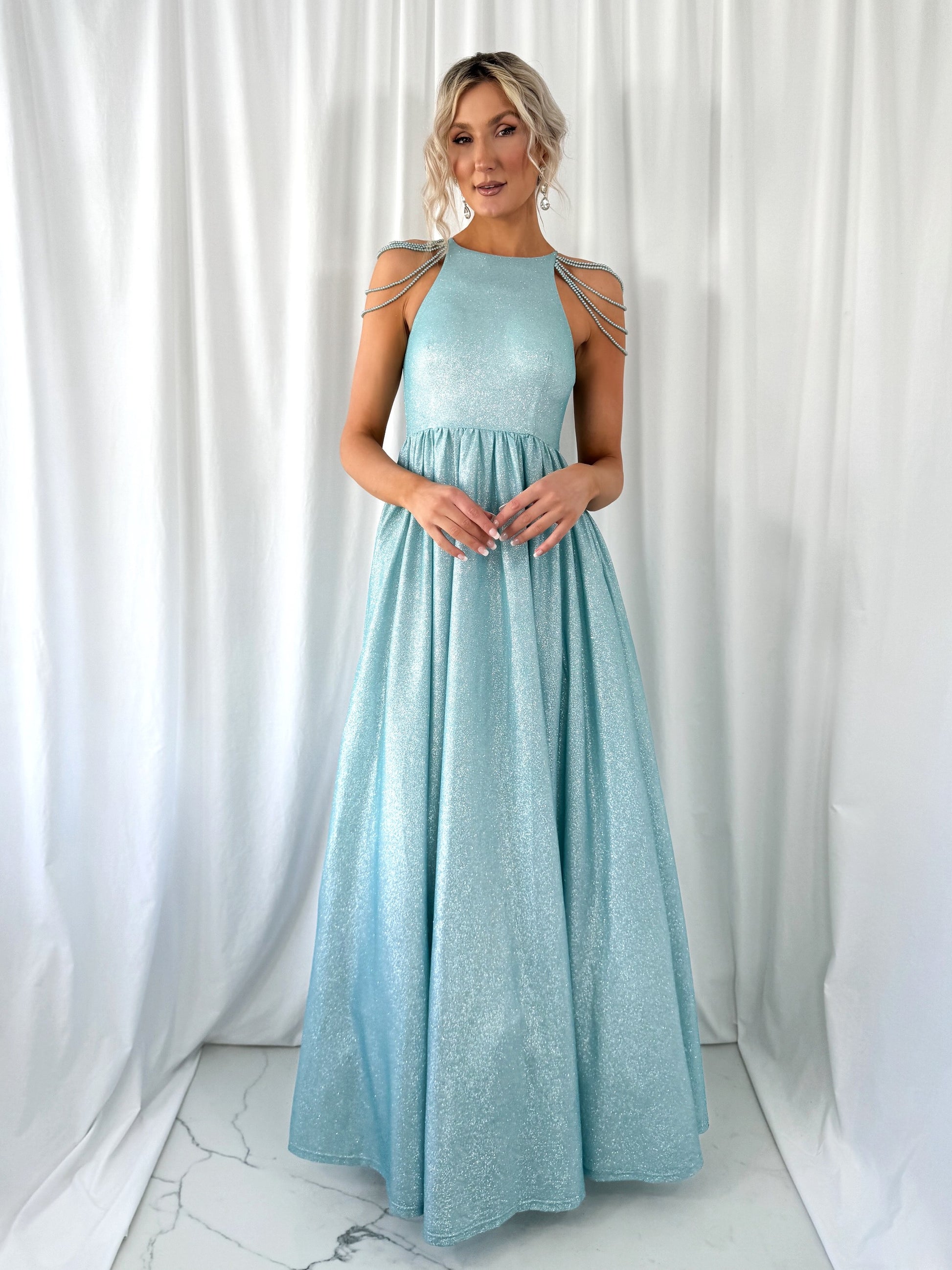 maxi bright dress Look At The Bright Side Rhinestone Strap Maxi Dress (Lime)