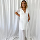 Gaya Ruffle Dress - White