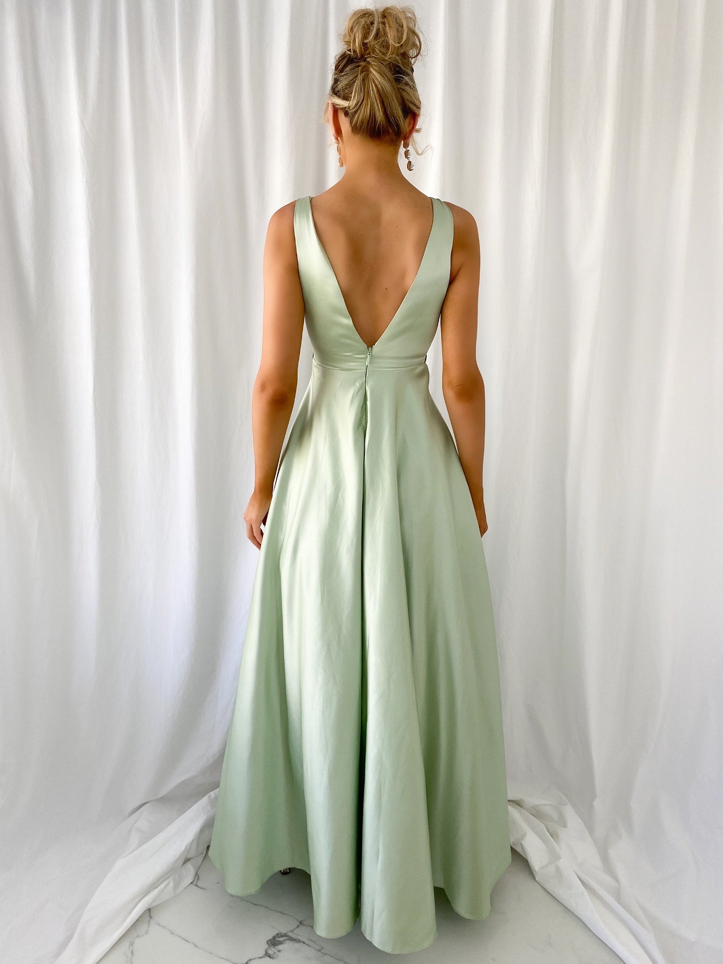 Brigitta Maxi Dress - Light Green