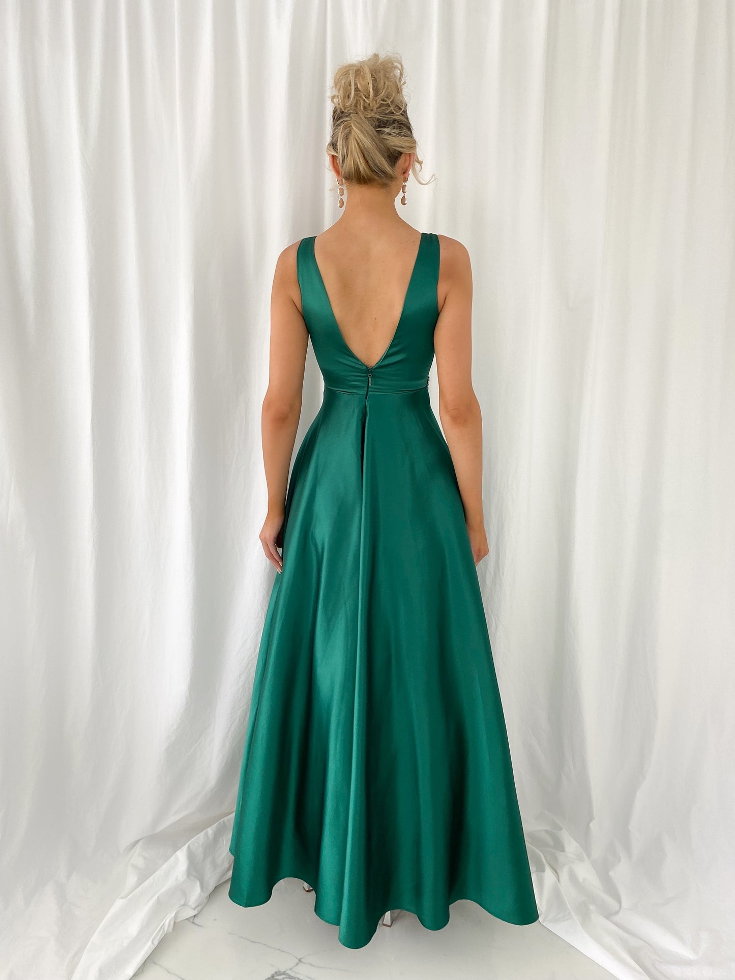 Brigitta Maxi Dress - Dark Green