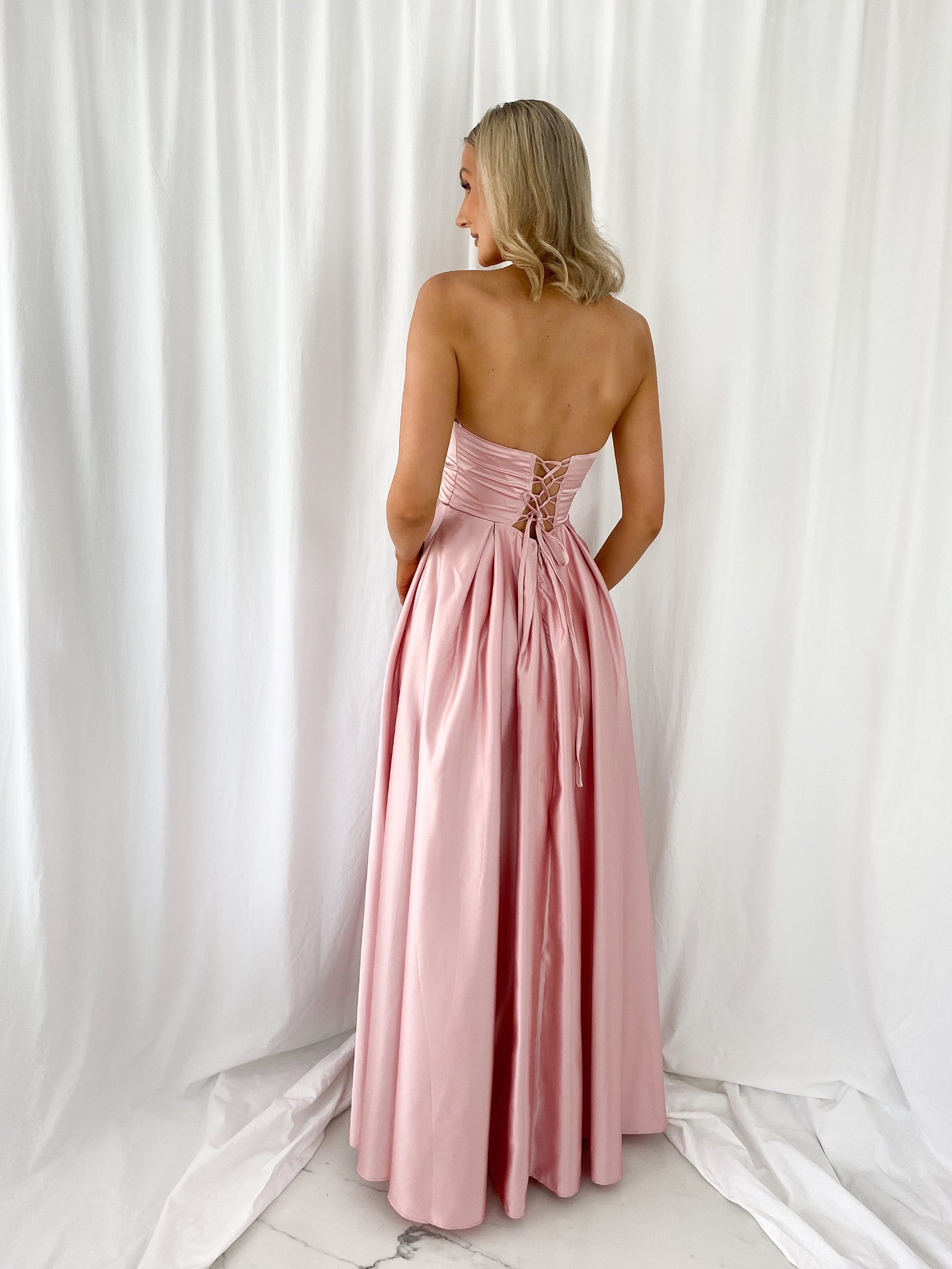 Teresa Off The Shoulder Maxi Dress - Old Rose mykindofdress Teresa Off The Shoulder Maxi Dress - Old Rose mykindofdress