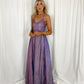 Leoni Maxi Glitter Dress - Purple