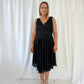 Mathie Embroidered Top Short Curve Dress - Black