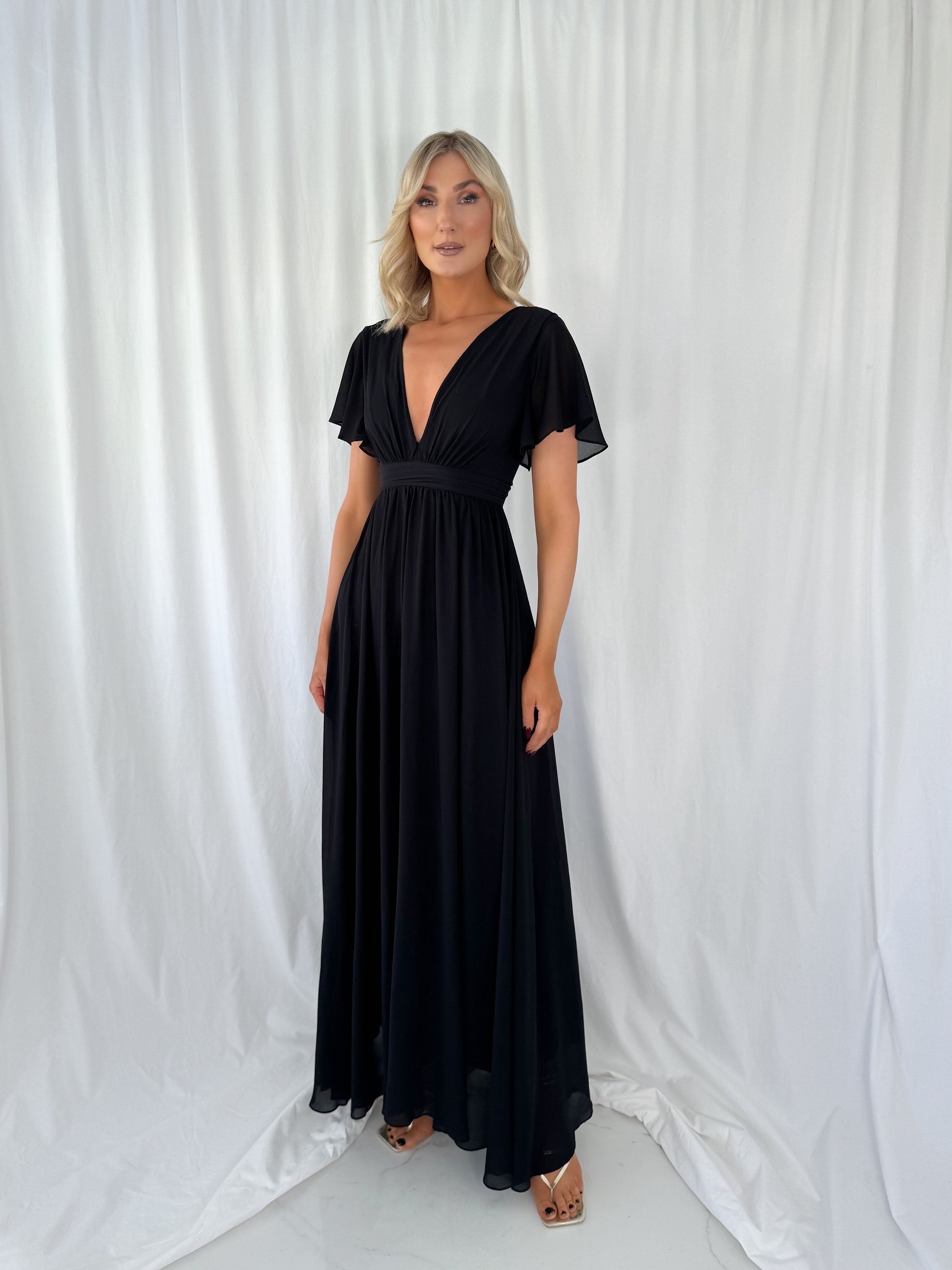 Tacha Short Sleeves Maxi Dress Tacha Short Sleeves Maxi Dress