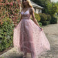 Alexia Tulle Star Sequin Dress - Rose
