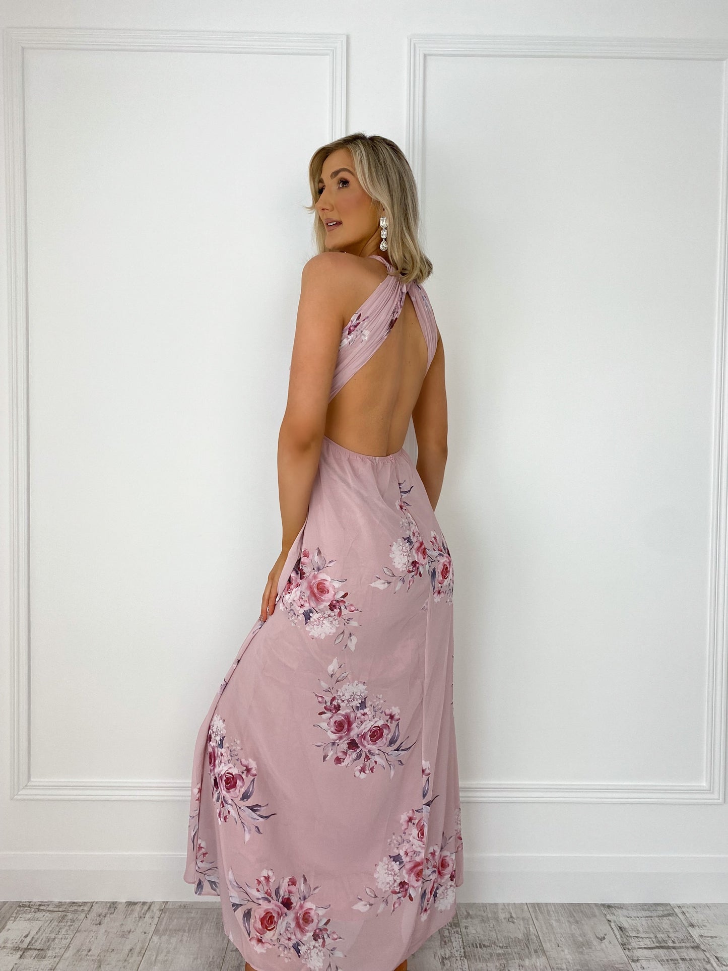 Mona Floral Maxi Dress - Pink